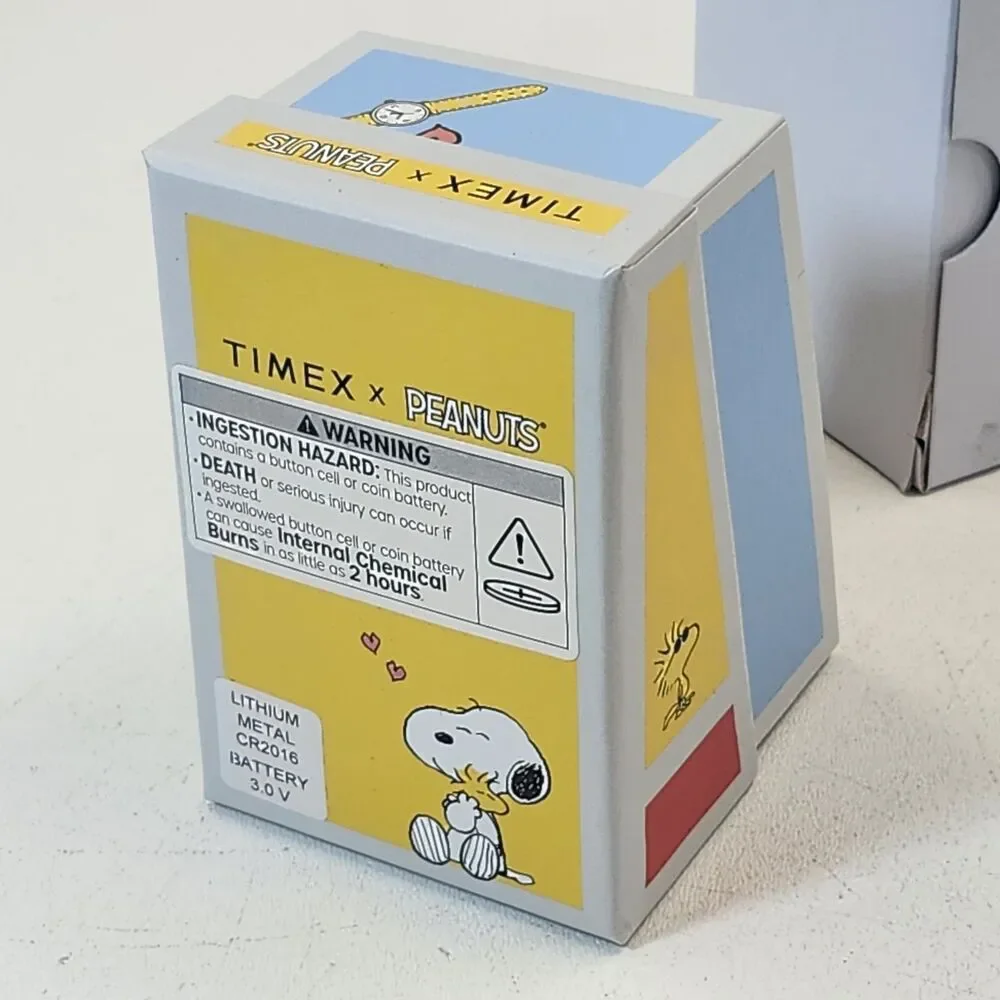 Timex X Peanuts Watch Snoopy Baseball Weekender 38mm Wrist Indiglo Fabric Strap